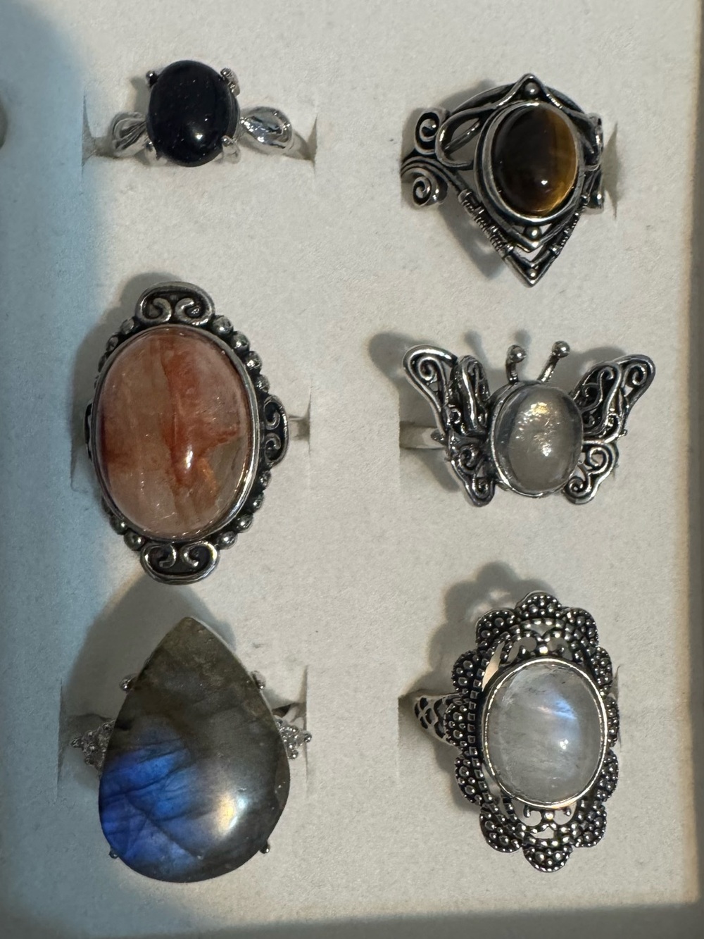 Natural crystal bundle Ring - Picture 5 of 5